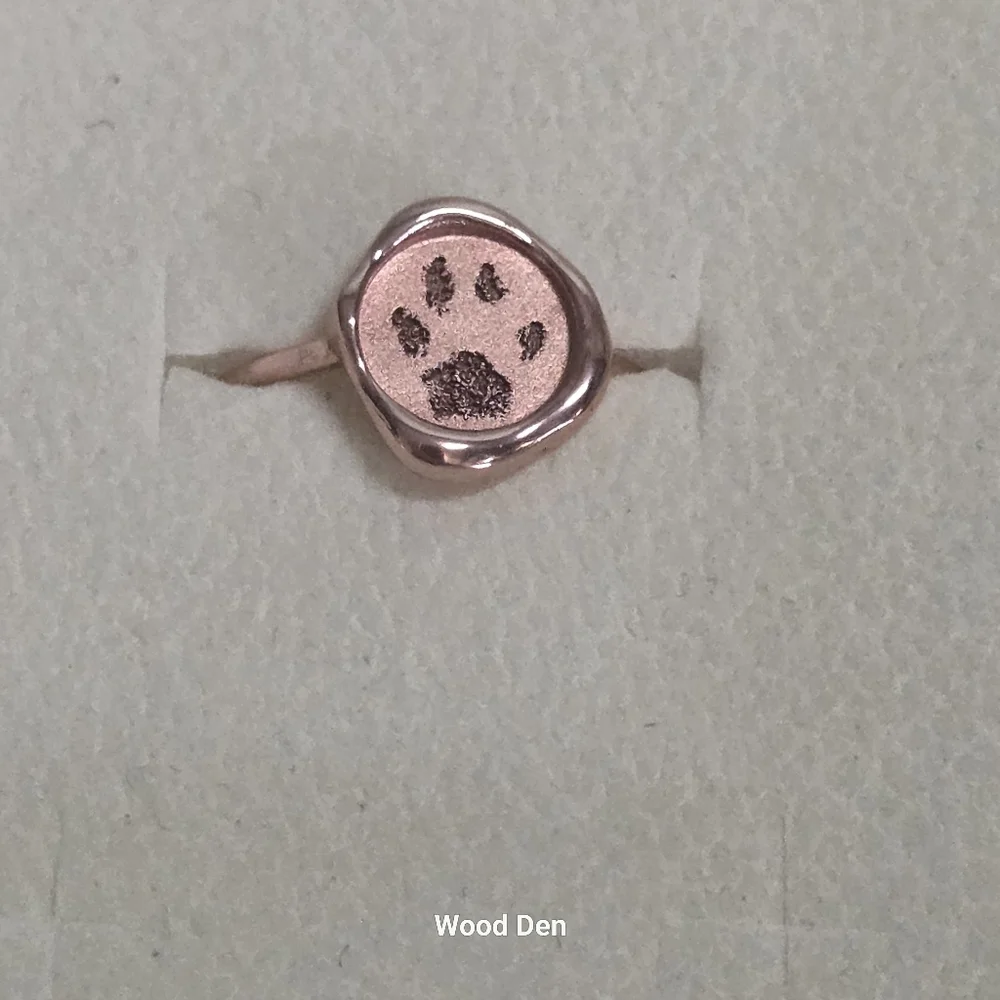 copper handmade cat paw ring size 7 NIB - Picture 6 of 6